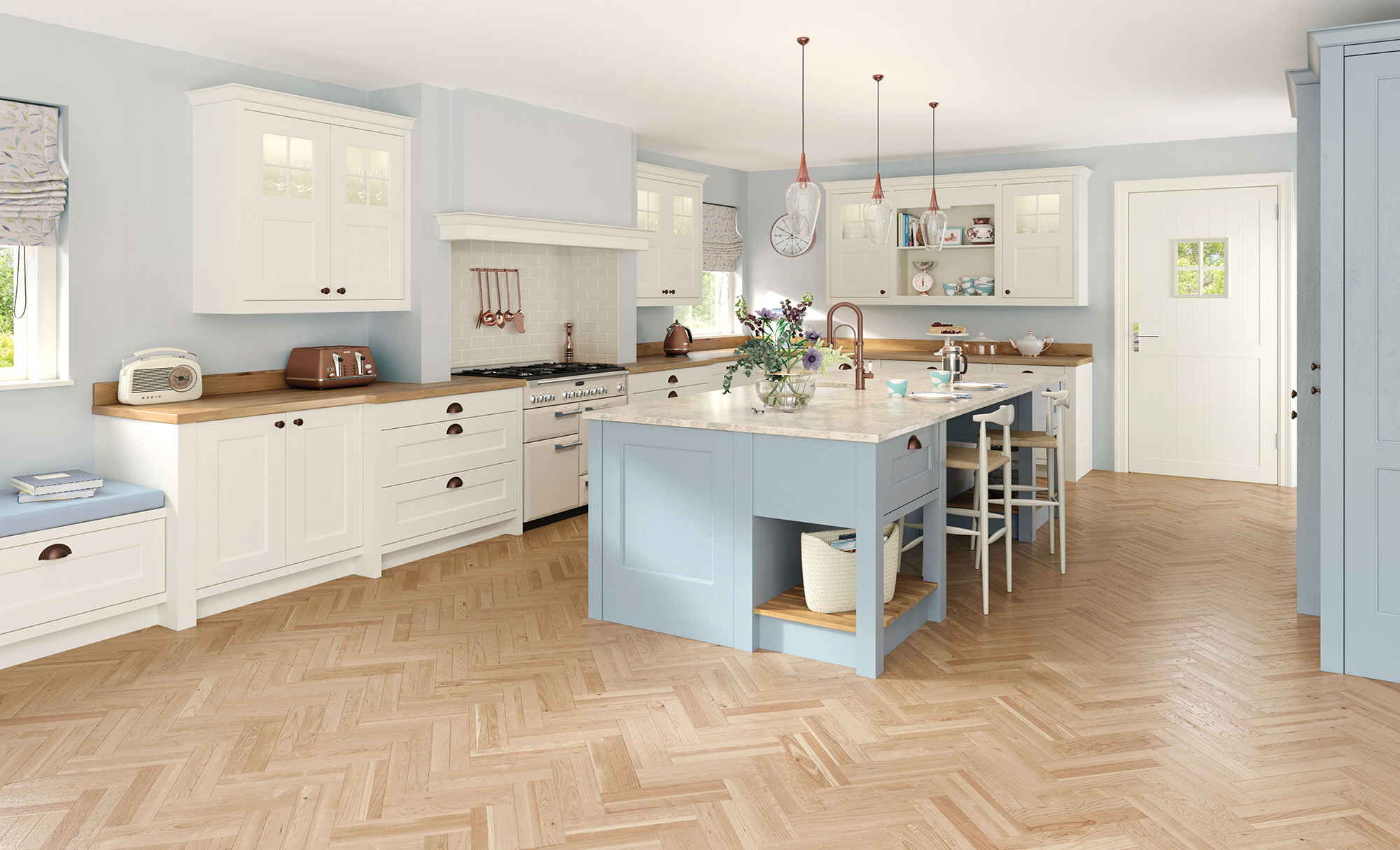 Washington In Porcelain And Pantry Blue The Kitchen Depot