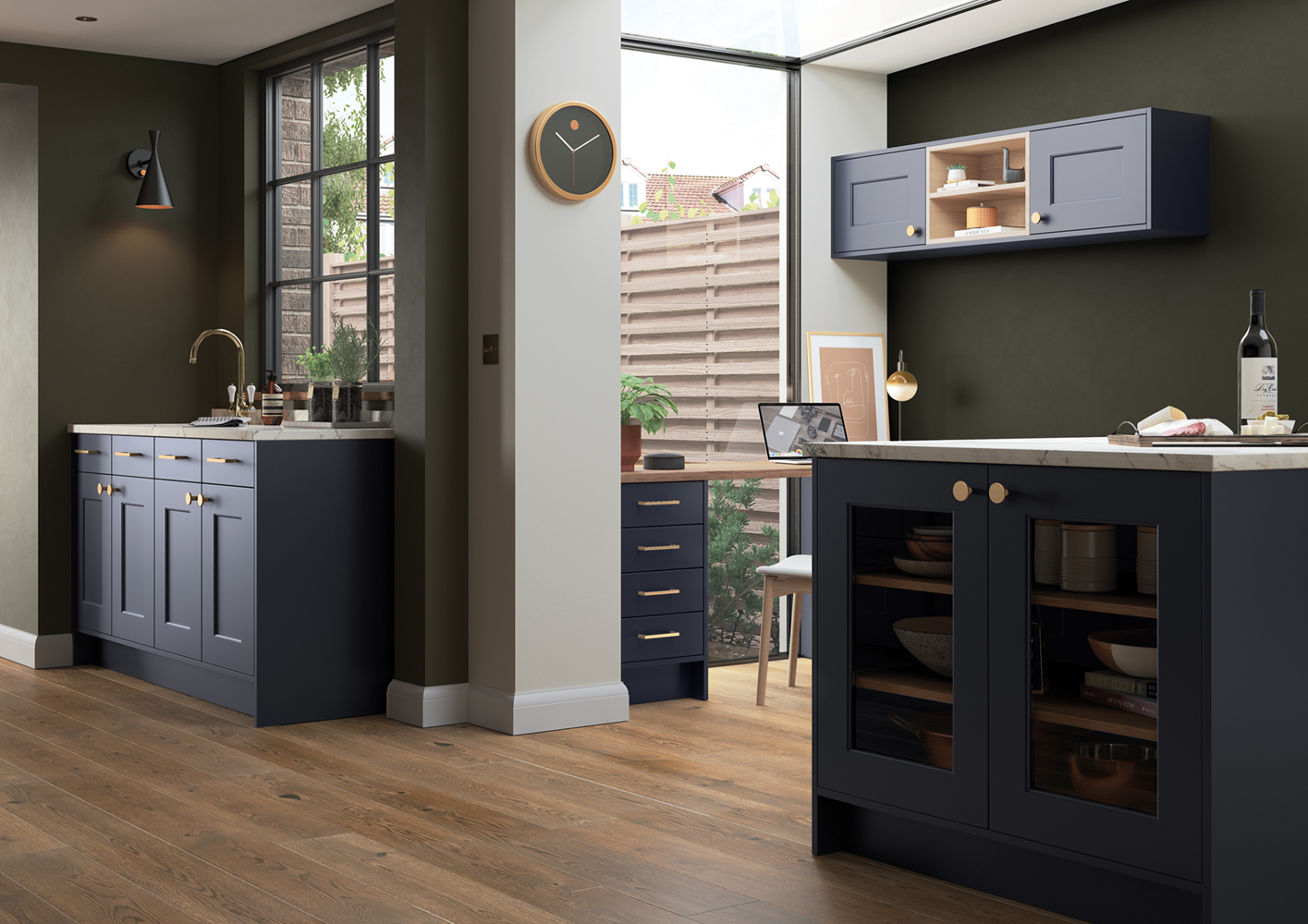 Florence Midnight Blue Kitchen Cabinets