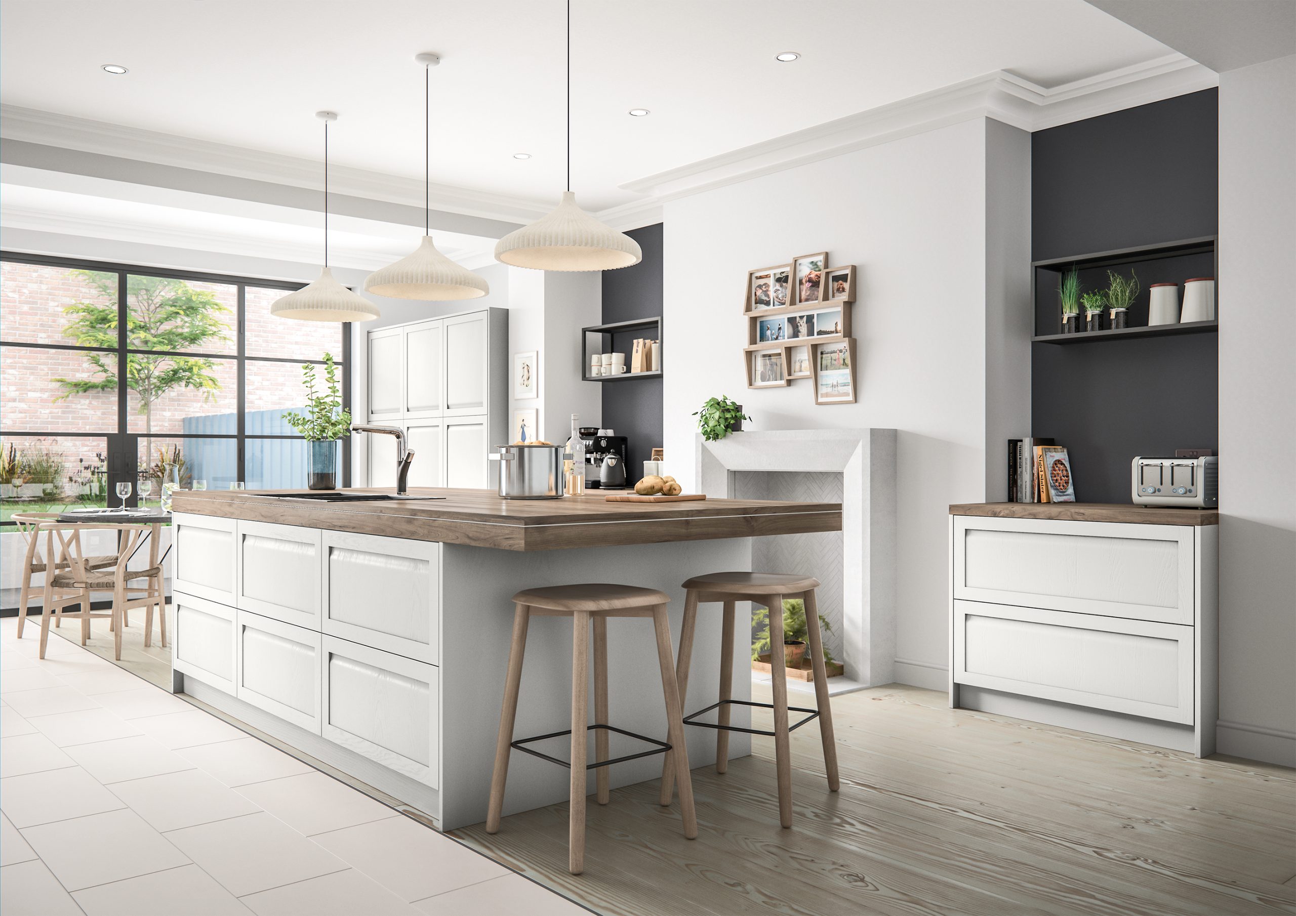 Hartford Handleless Shaker | Light Grey Kitchen | Kitchen Depot