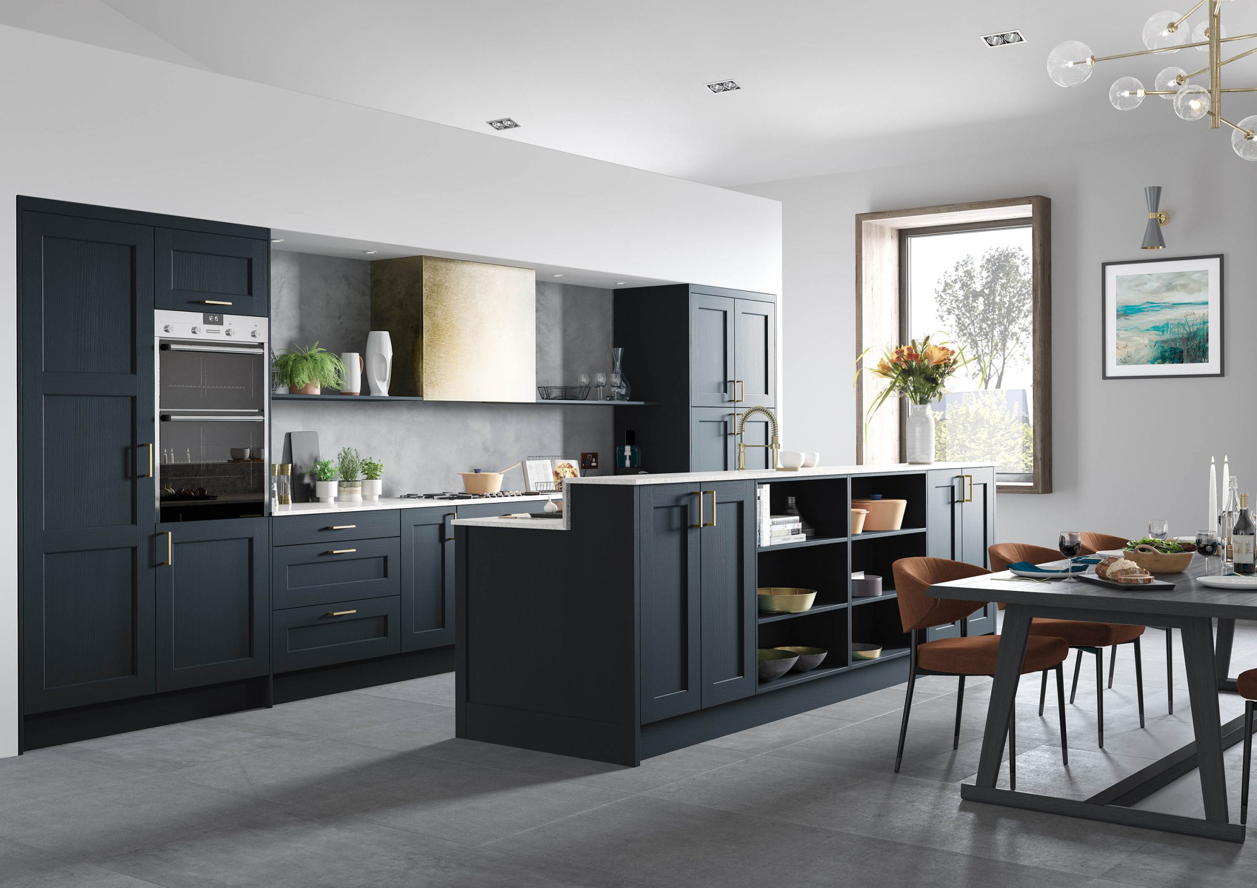 Washington Shaker | Marine Blue Kitchen | The Kitchen Depot